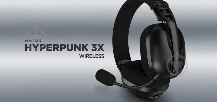 Наушники Hator Hyperpunk 3X Wireless black (ESH14) - фото 12