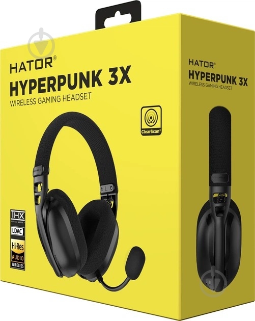 Наушники Hator Hyperpunk 3X Wireless black (ESH14) - фото 13