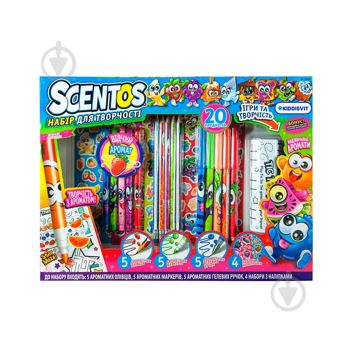 Набор для творчества Scentos Фруктомания (20 предметов) 42132-1 - фото 1 Набор для творчества Scentos Фруктомания (20 предметов) 42132-1 - фото 1