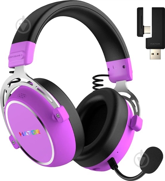 Наушники Hator Hypergang 3 Wireless cyber violet (ESH52) - фото 2