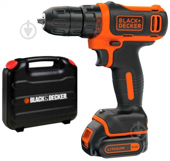 Шуруповерт аккумуляторный Black+Decker BDCDD12KB - фото 1 Шуруповерт аккумуляторный Black+Decker BDCDD12KB - фото 1
