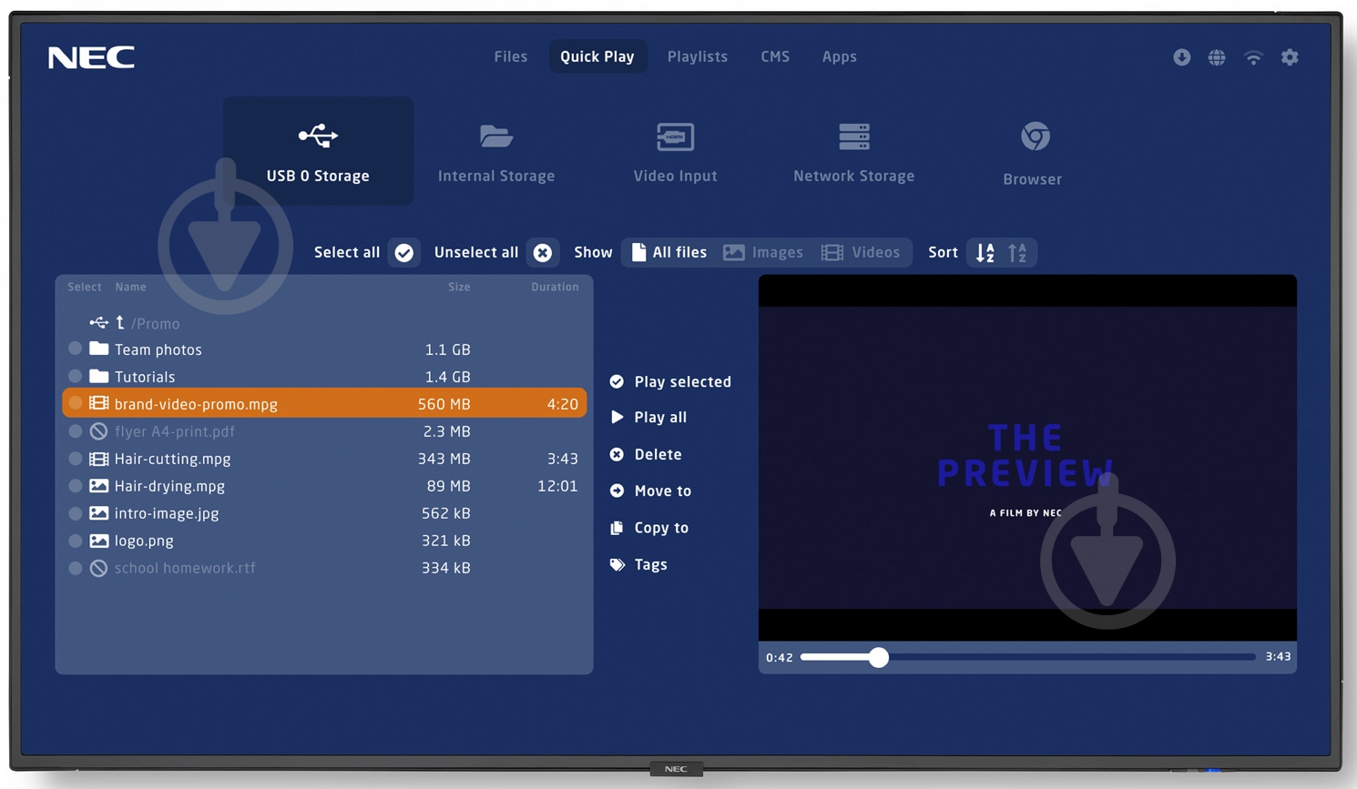 Дисплей информационный NEC 55 MultiSync V554Q-MPi3 - фото 1 Дисплей информационный NEC 55 MultiSync V554Q-MPi3 - фото 1