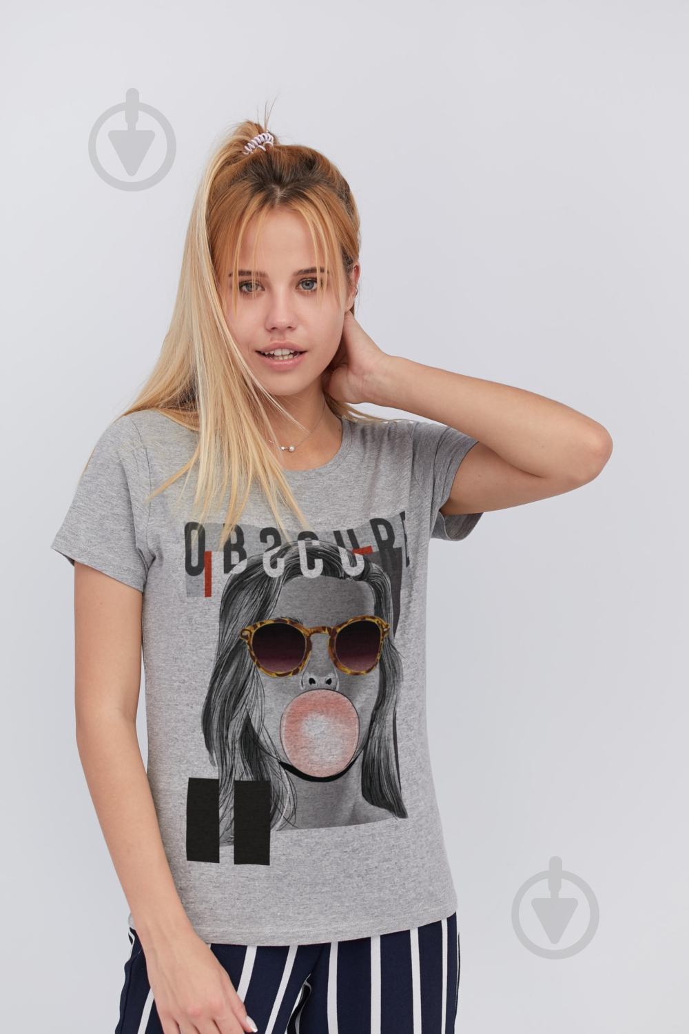 Футболка YAPPI WG1067 р.L сірий - фото 1