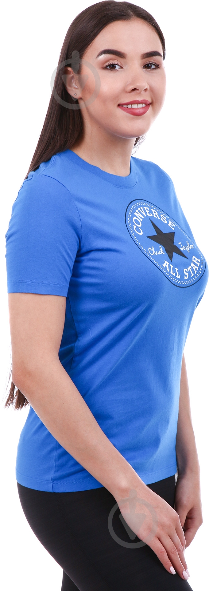 Футболка Converse CORE SOLID CHUCK PATCH CREW 10001124-430 р.XS синий - фото 2