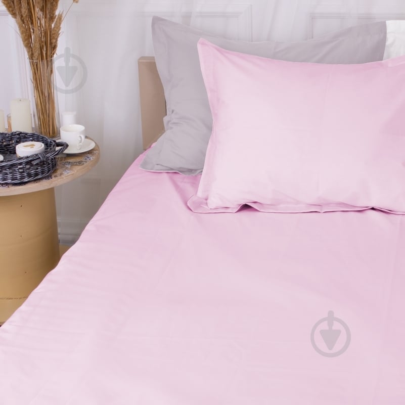 Наволочка поплин Poplin Line 018+054 Richelle 70x70 см светло-серый/розовый MirSon - фото 1 Наволочка поплин Poplin Line 018+054 Richelle 70x70 см светло-серый/розовый MirSon - фото 1