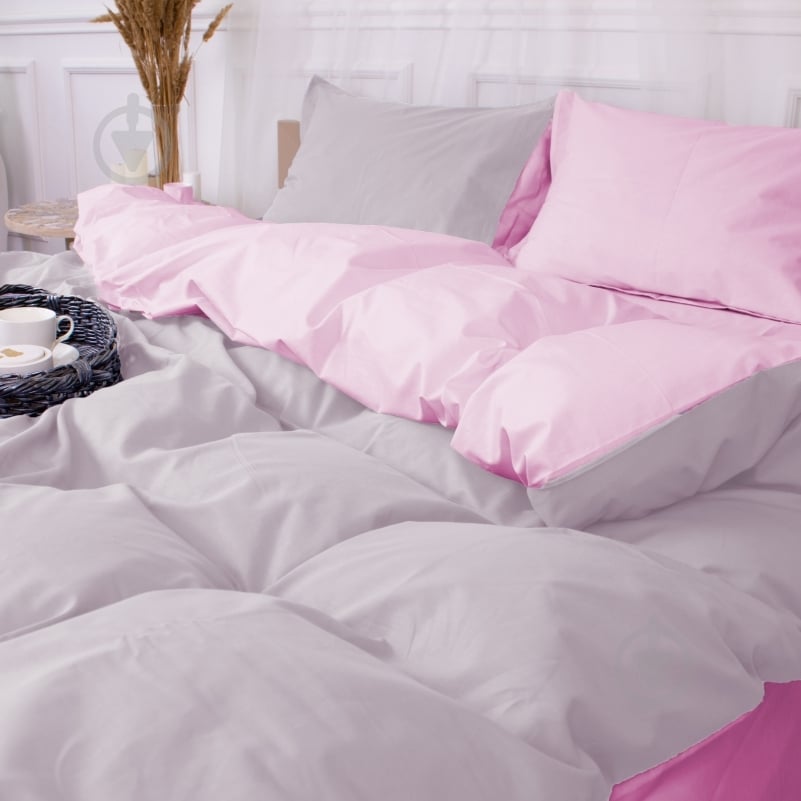 Наволочка поплин Poplin Line 018+054 Richelle 70x70 см светло-серый/розовый MirSon - фото 5 Наволочка поплин Poplin Line 018+054 Richelle 70x70 см светло-серый/розовый MirSon - фото 5