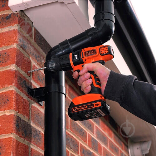 Шуруповерт акумуляторний Black+Decker BDCH188N - фото 6
