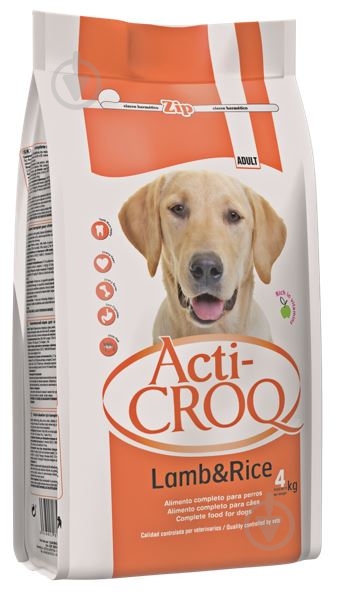 Корм сухой ActiCROQ для взрослых собак с бараниной и рисом 4 кг - фото 1 Корм сухой ActiCROQ для взрослых собак с бараниной и рисом 4 кг - фото 1
