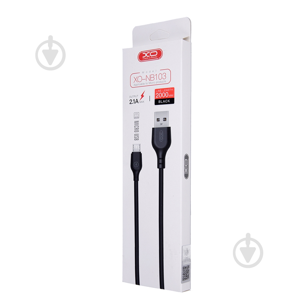 Кабель Xo NB103 2.1A Bell USB Cable Micro 2 м black (6920680862788) - фото 2 Кабель Xo NB103 2.1A Bell USB Cable Micro 2 м black (6920680862788) - фото 2