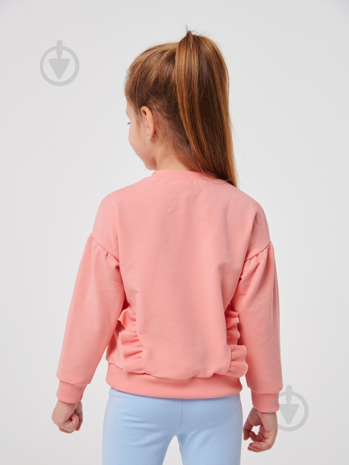 Свитшот для девочки Smil р.98 коралловый - фото 4 Свитшот для девочки Smil р.98 коралловый - фото 4