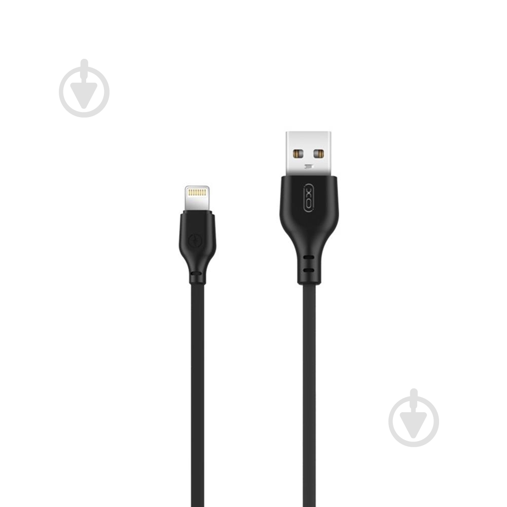 Кабель Xo NB103 2.1A Bell USB Cable Lightning 1 м black (6920680862702) - фото 1