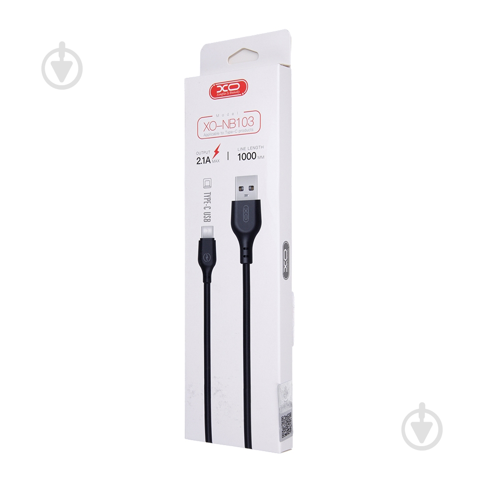 Кабель Xo NB103 2.1A Bell USB Cable Type-C 1 м black (6920680862740) - фото 2 Кабель Xo NB103 2.1A Bell USB Cable Type-C 1 м black (6920680862740) - фото 2