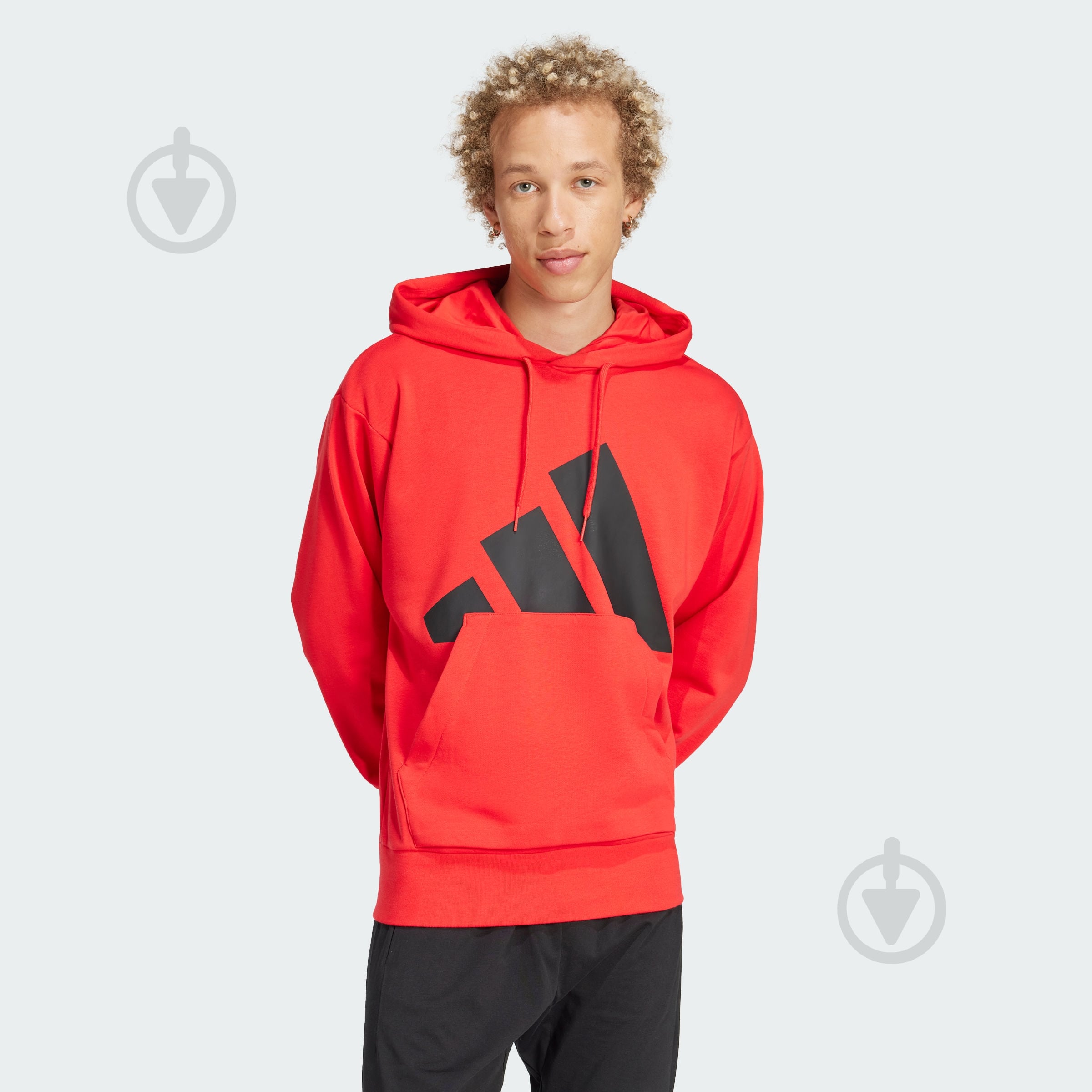 Джемпер Adidas M BL FT HD JE8894 р.M красный - фото 1