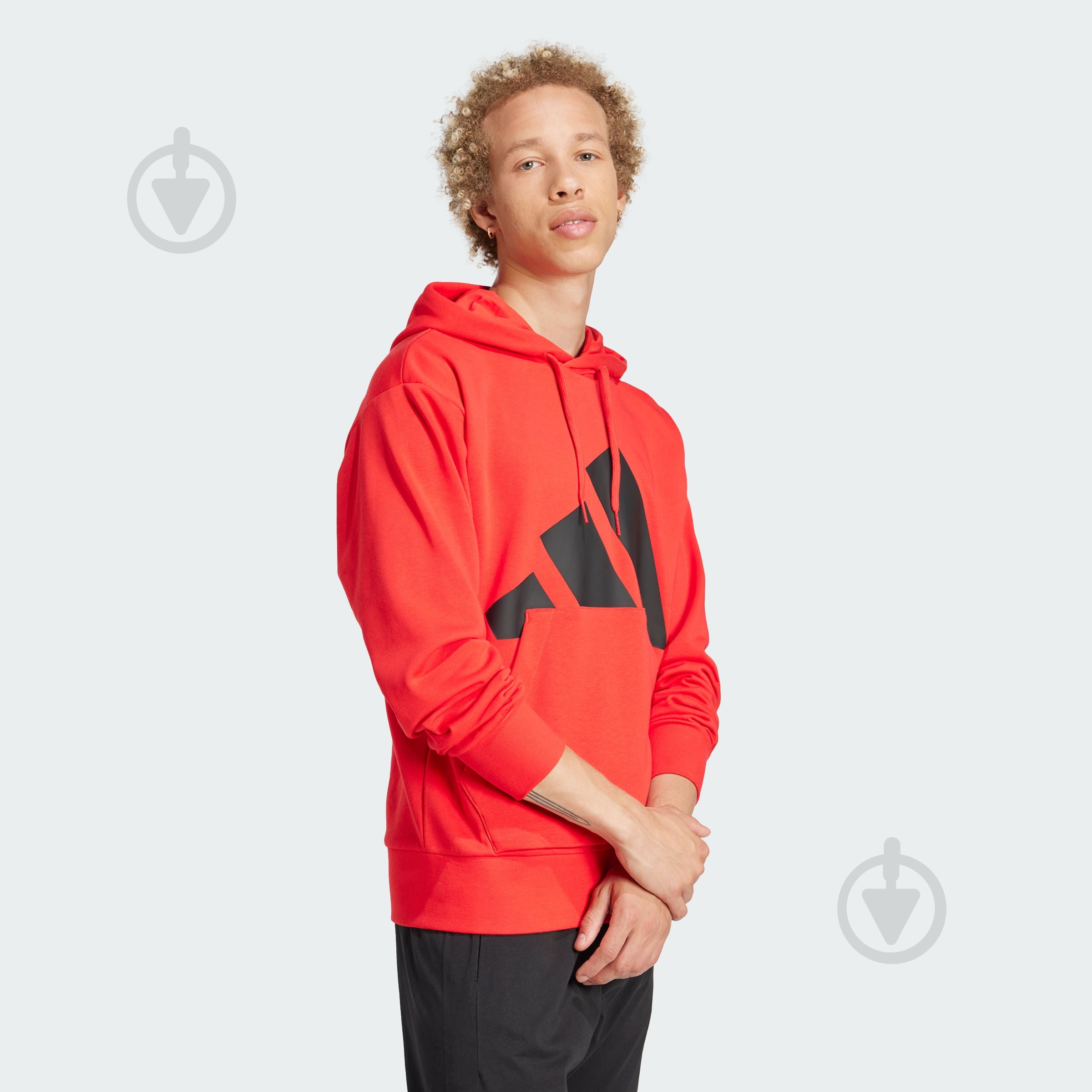 Джемпер Adidas M BL FT HD JE8894 р.M красный - фото 5
