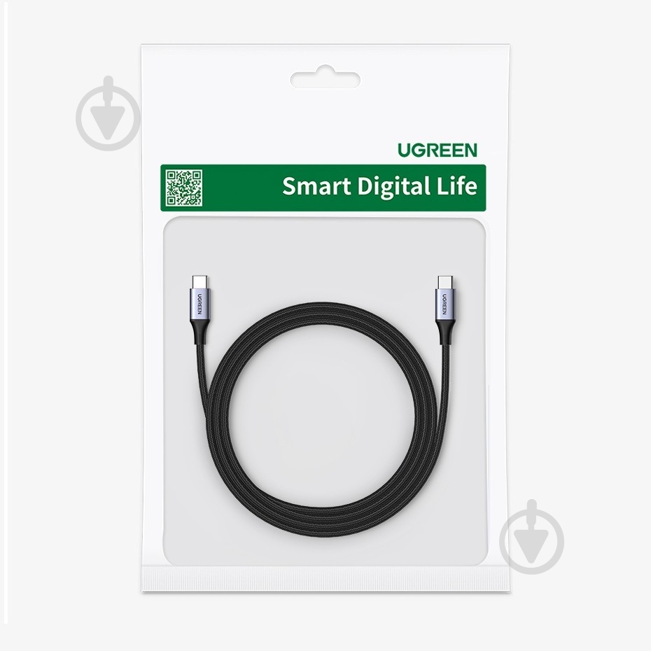 Кабель UGREEN US535 USB-C to USB-C 240W PD Fast Charging Cable 2 м space gray (90440) - фото 8 Кабель UGREEN US535 USB-C to USB-C 240W PD Fast Charging Cable 2 м space gray (90440) - фото 8
