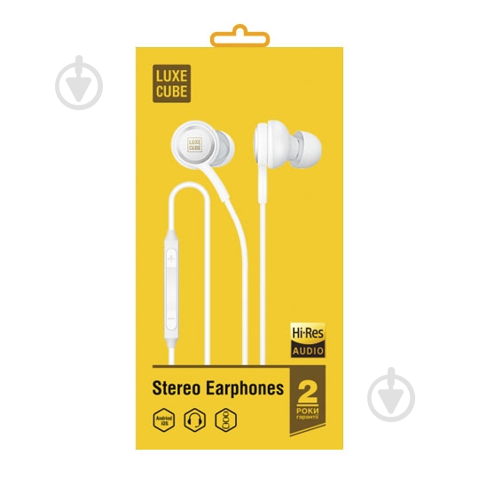 Гарнітура Luxe Cube дротова white (7775557575655) - фото 2