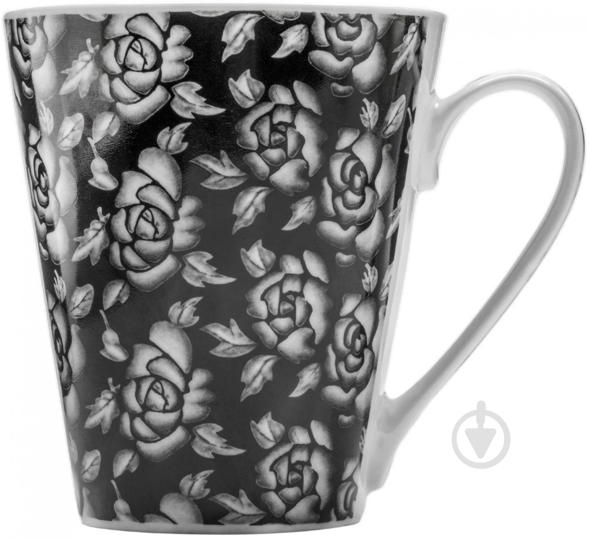 Чашка 290 мл черно-белая - фото 1