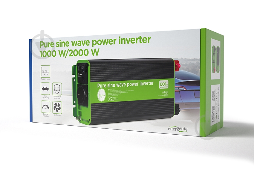 Инвертор автомобильный EnerGenie 1000 Вт EG-PWC-PS1000-01 - фото 7