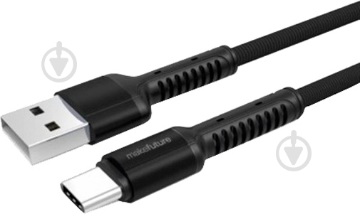 Кабель MakeFuture USB Type-C – USB 1 м чорний (MCB-CD1GR) (2.4A) Denim Grey - фото 1