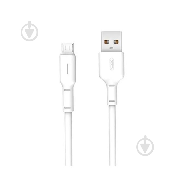 Кабель Xo NB112 3A Fast Charging USB Cable Micro 1 м white (6920680863730) - фото 1
