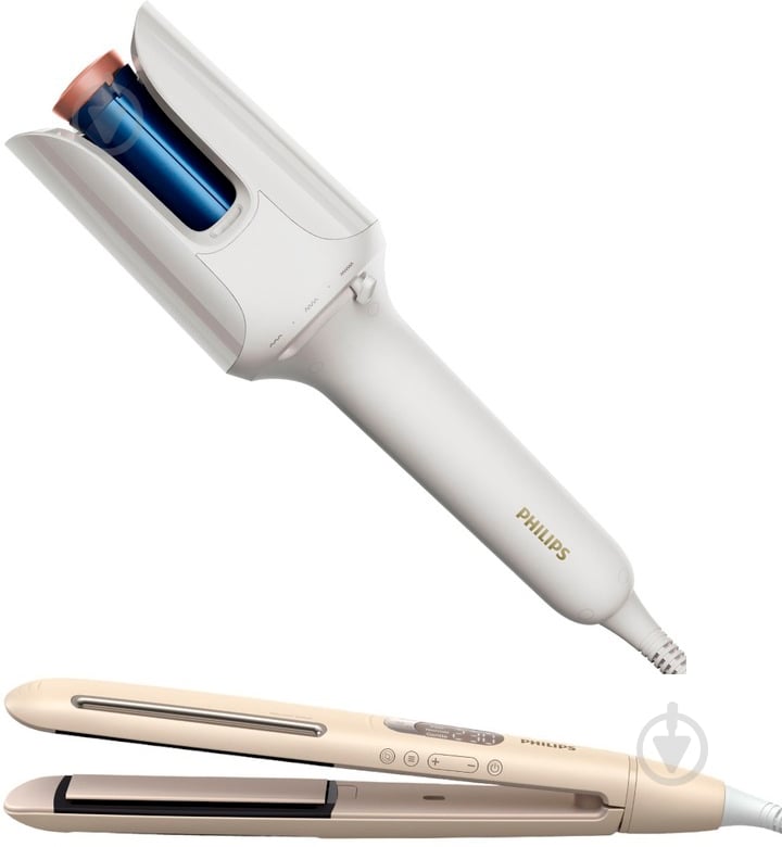 Набор Philips автостайлер BHB968/00 + выпрямитель для волос BHS838/00 - фото 1 Набор Philips автостайлер BHB968/00 + выпрямитель для волос BHS838/00 - фото 1