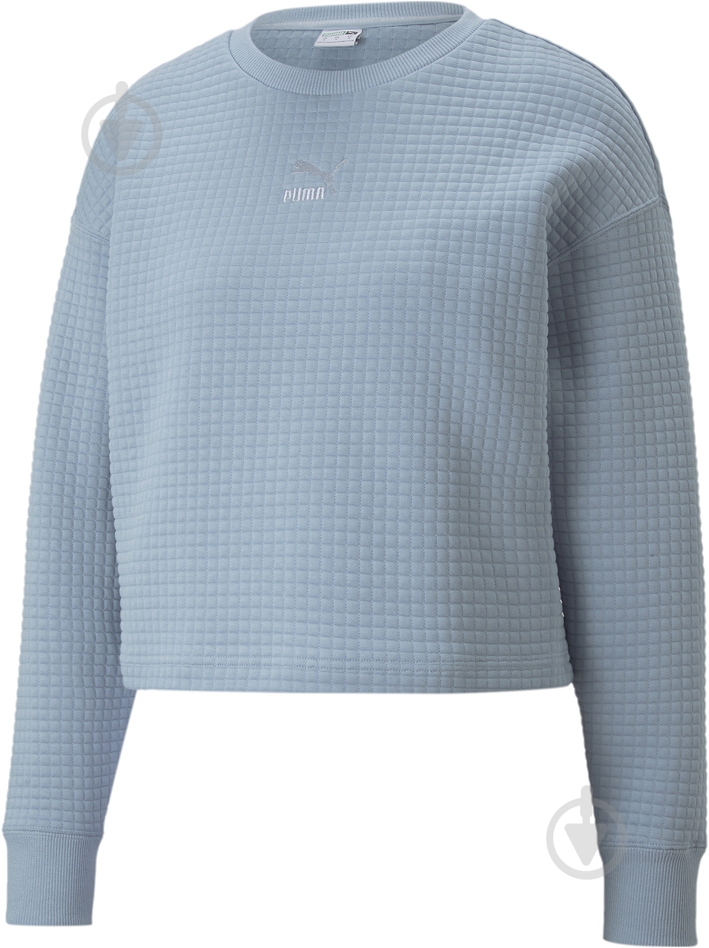 Джемпер Puma CLASSICS QUILTED CREW 53569479 р.M блакитний - фото 1 Джемпер Puma CLASSICS QUILTED CREW 53569479 р.M блакитний - фото 1