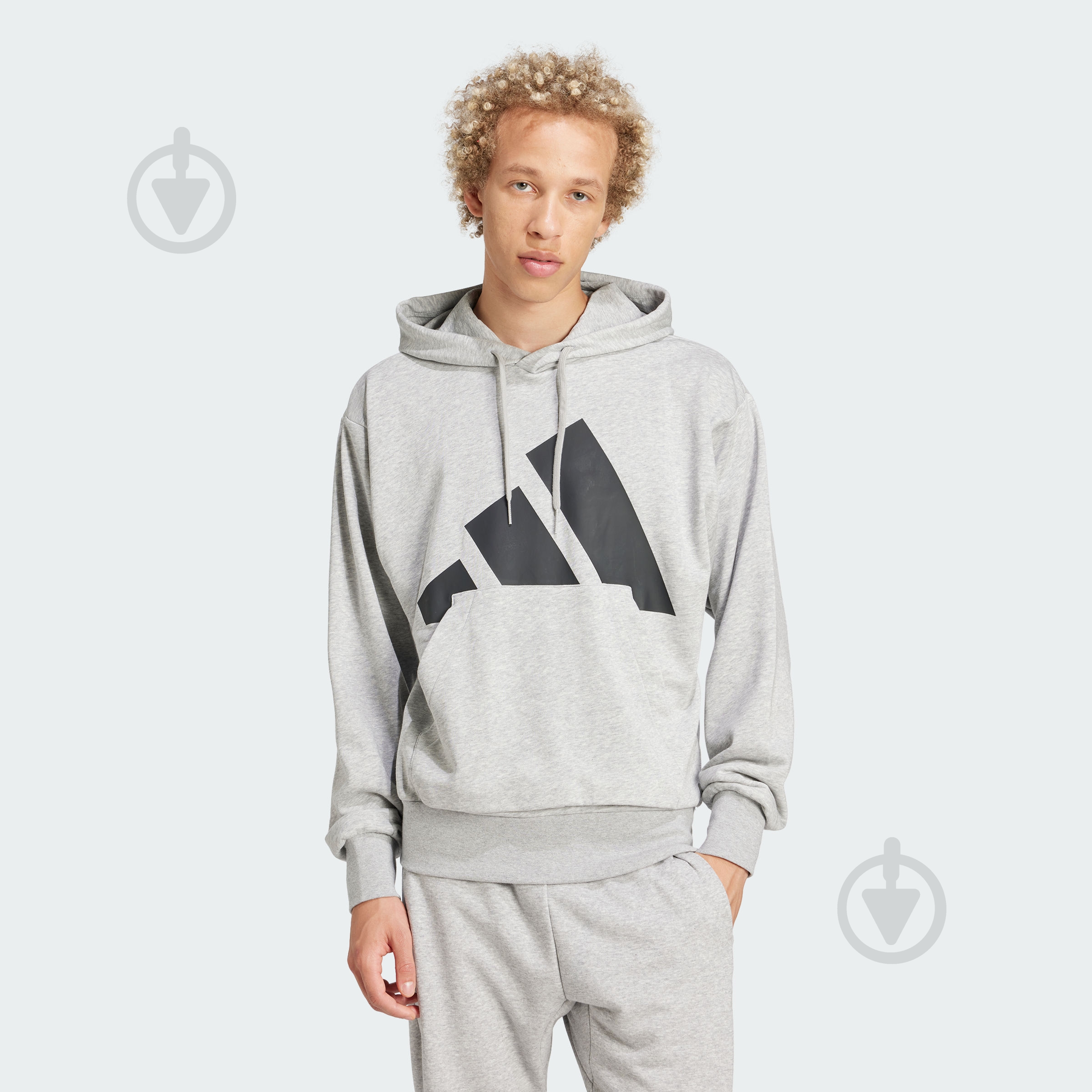 Джемпер Adidas M BL FT HD JE8889 р.S сірий - фото 1 Джемпер Adidas M BL FT HD JE8889 р.S сірий - фото 1