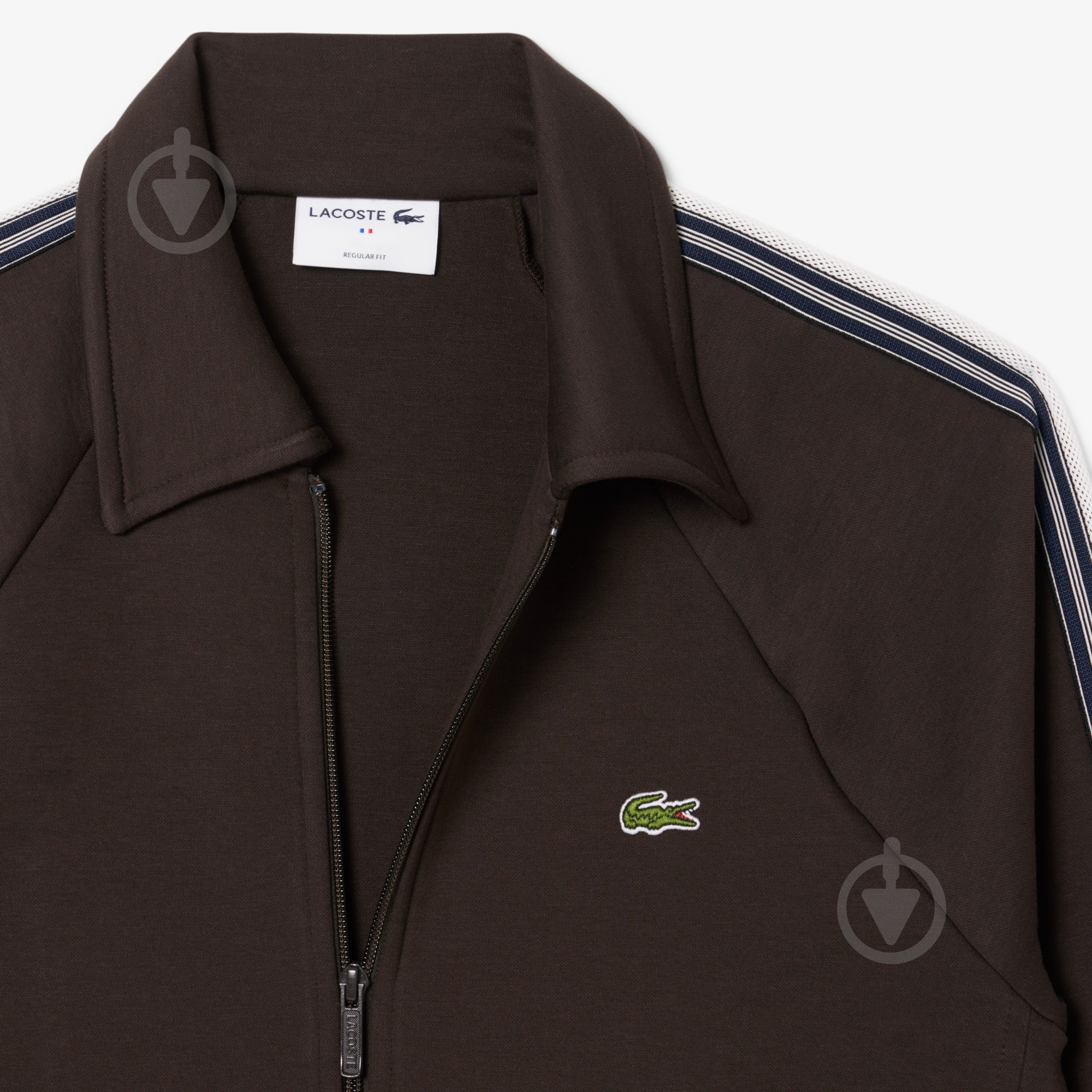 Джемпер Lacoste Made In France Zip-Up Sweatshirt SH5927SKB р.2XL коричневий - фото 6 Джемпер Lacoste Made In France Zip-Up Sweatshirt SH5927SKB р.2XL коричневий - фото 6