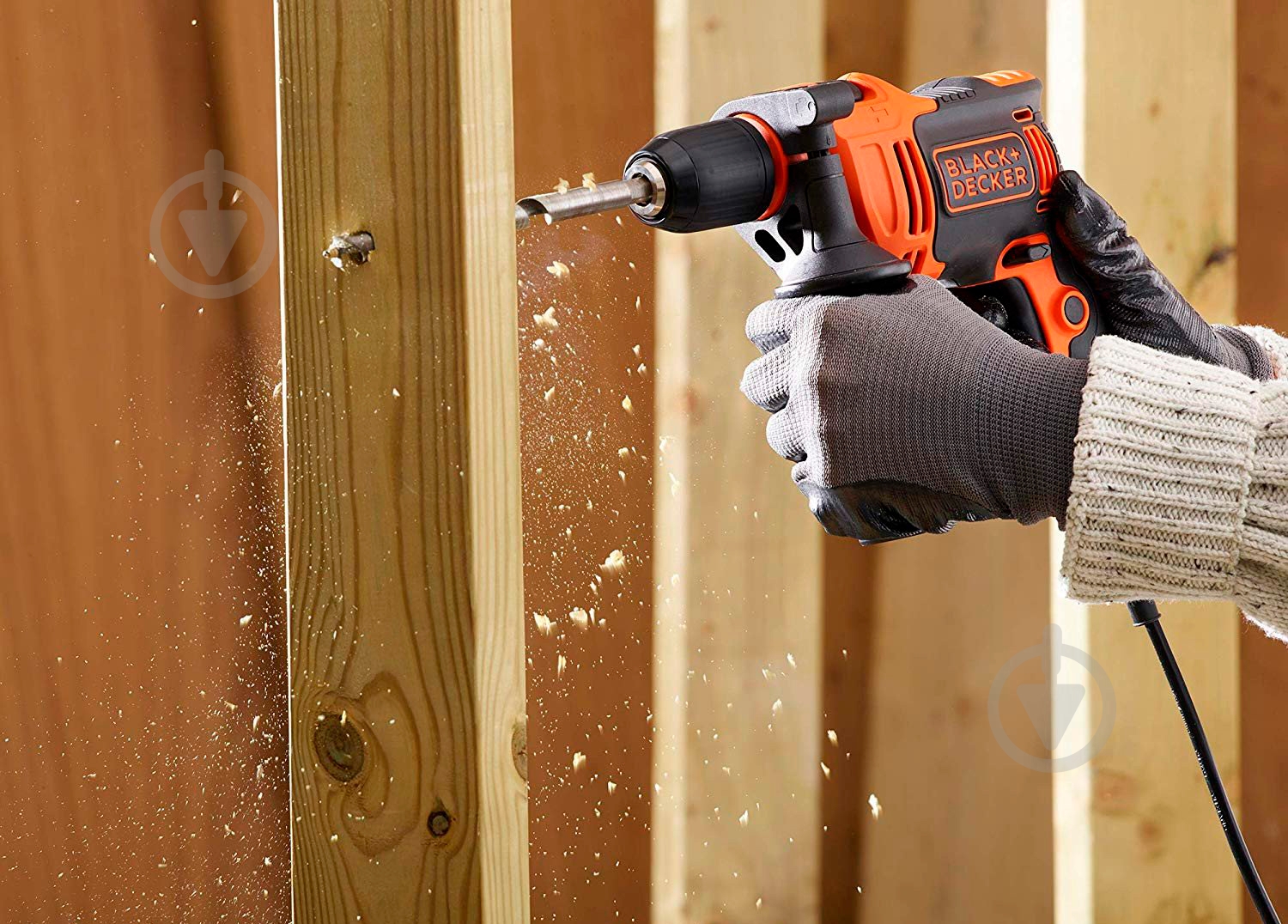 Дрель ударная Black+Decker 710 Вт BEH710K - фото 7