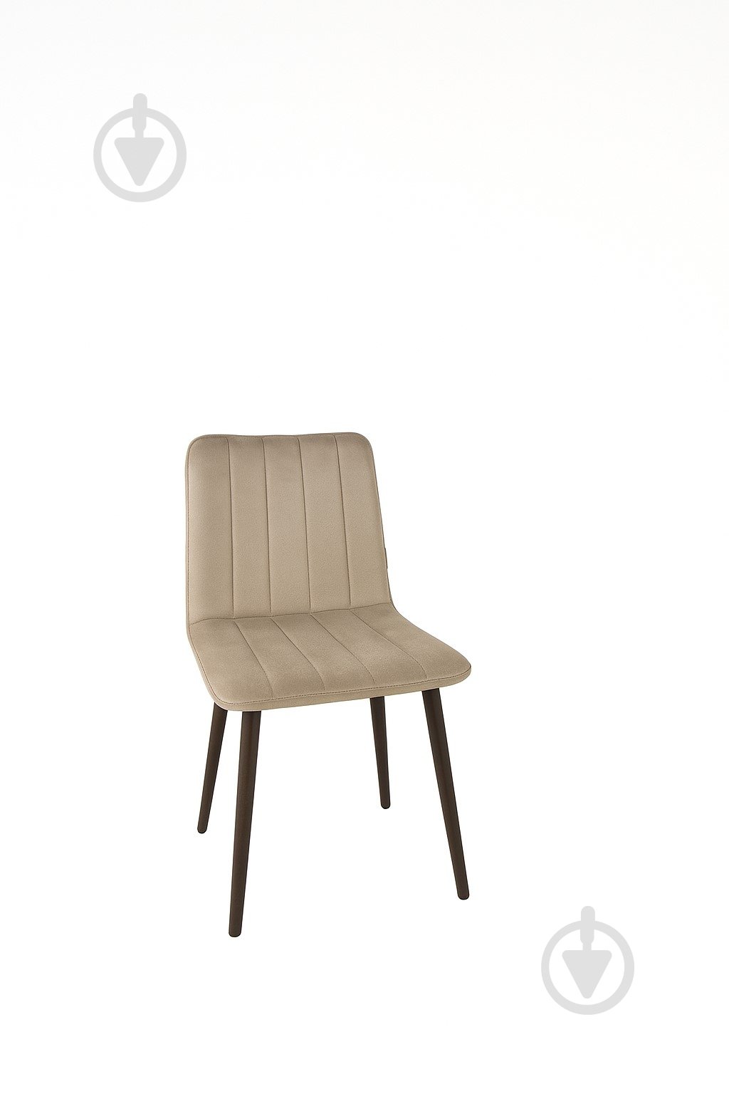 Стул TWINSANN Міо 450x600x830 мм (ножки конусные металл) бежевый / черный - фото 2