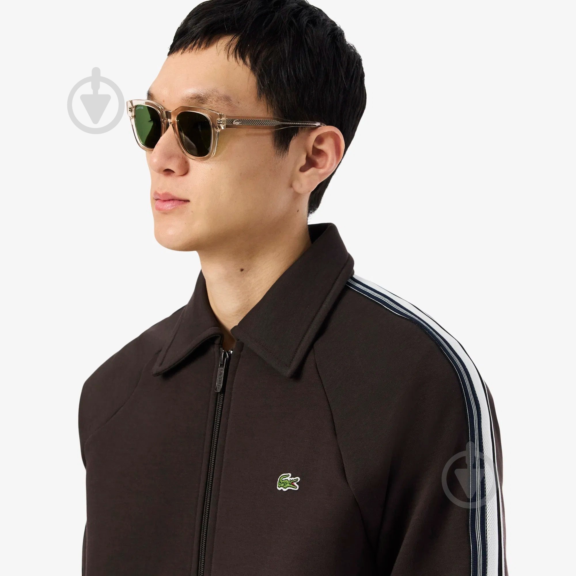 Джемпер Lacoste Made In France Zip-Up Sweatshirt SH5927SKB р.S коричневий - фото 3 Джемпер Lacoste Made In France Zip-Up Sweatshirt SH5927SKB р.S коричневий - фото 3