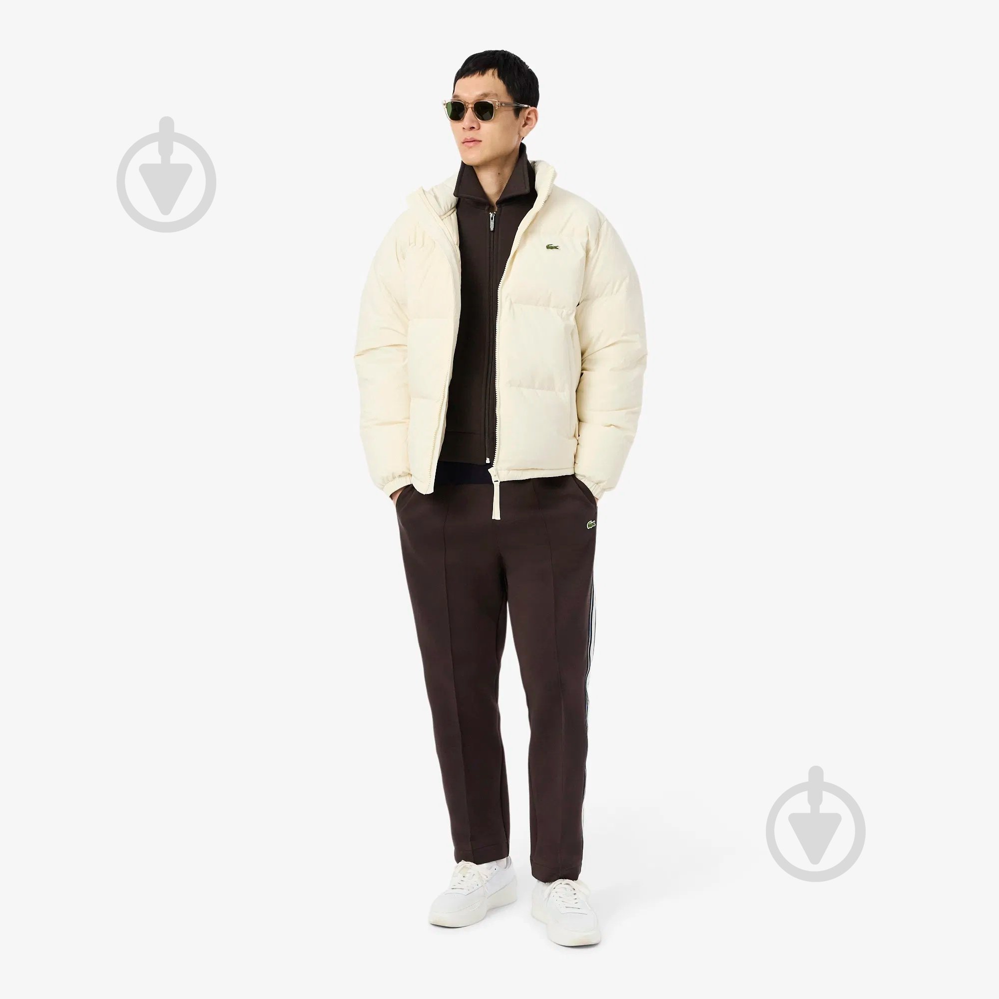 Джемпер Lacoste Made In France Zip-Up Sweatshirt SH5927SKB р.L коричневий - фото 4 Джемпер Lacoste Made In France Zip-Up Sweatshirt SH5927SKB р.L коричневий - фото 4