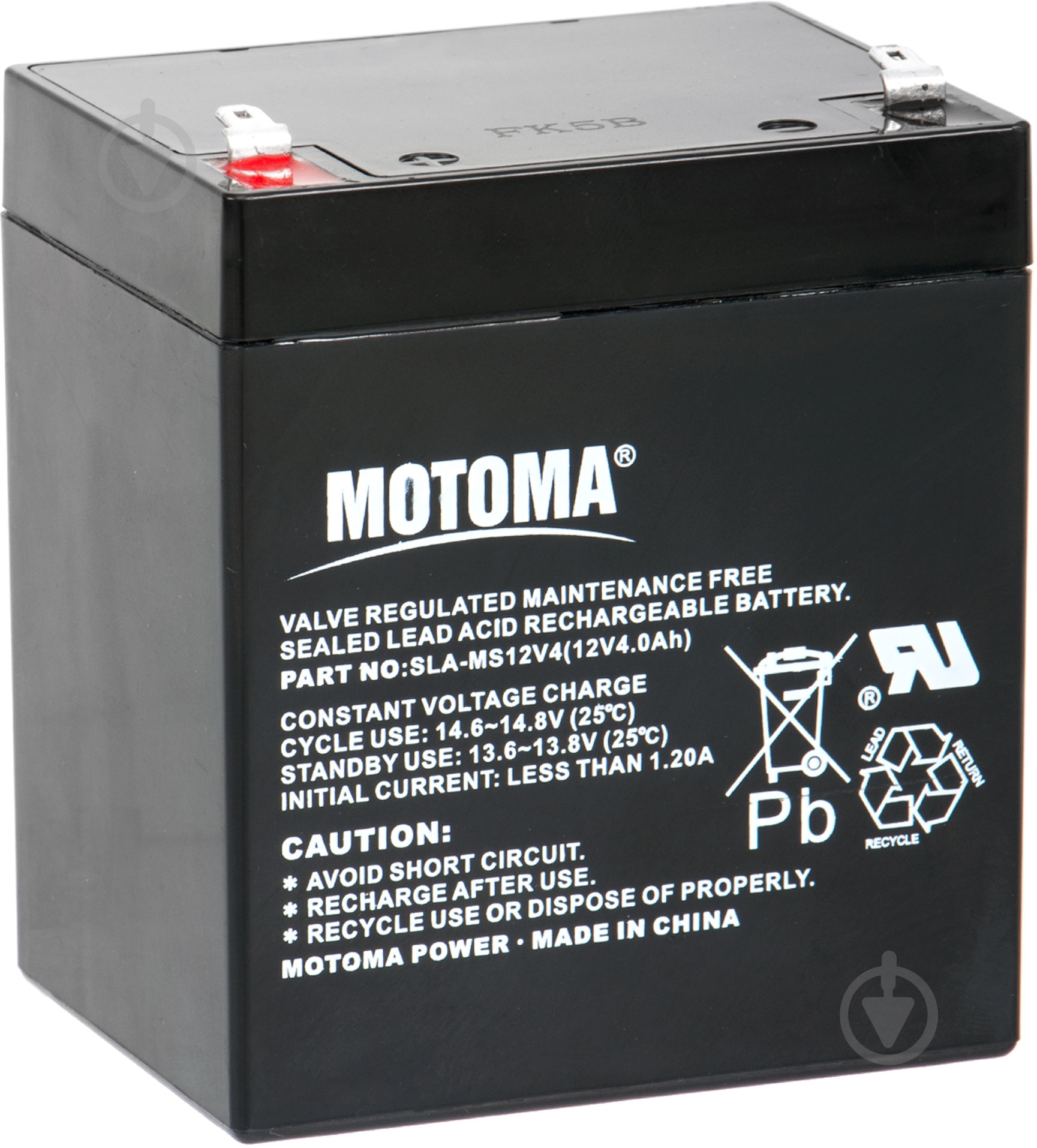 Аккумулятор Motoma SLA-MS12V4 black - фото 1