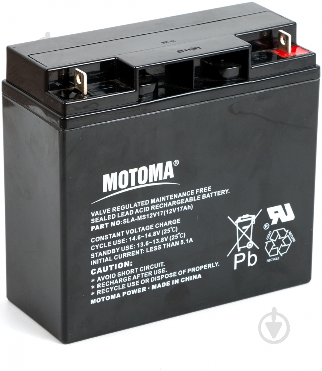 Аккумулятор Motoma SLA-MS12V17 - фото 1 Аккумулятор Motoma SLA-MS12V17 - фото 1