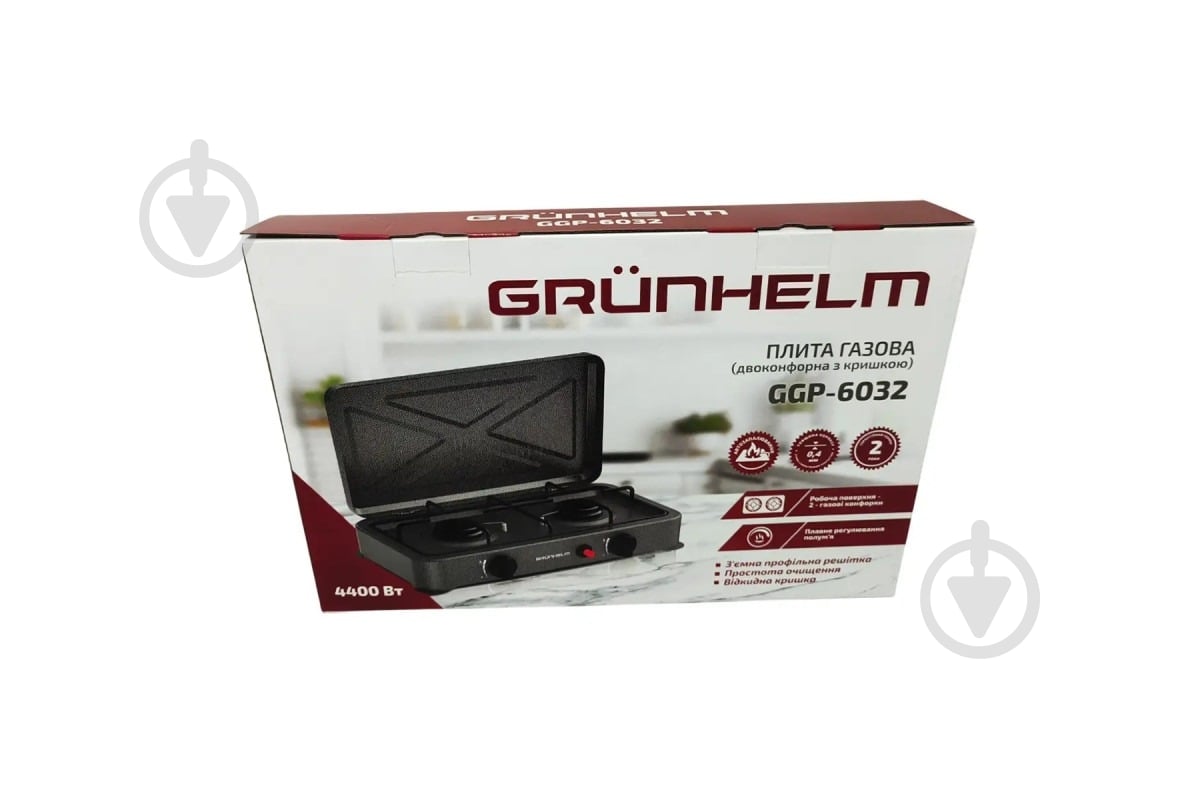 Плита газовая настольная Grunhelm GGP-6032 - фото 5