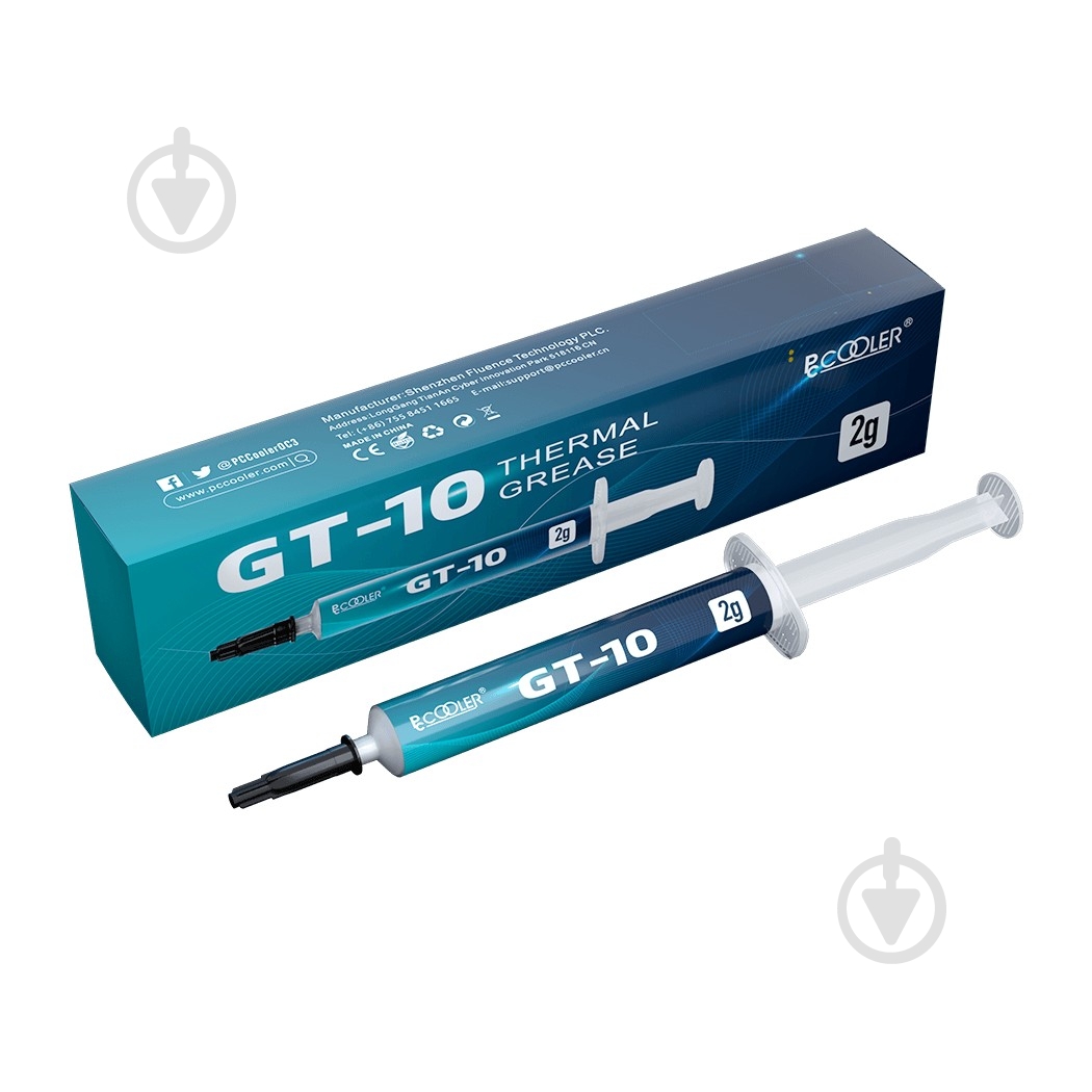 Термопаста PcCooler GT-10(2g) 2 г - фото 5 Термопаста PcCooler GT-10(2g) 2 г - фото 5