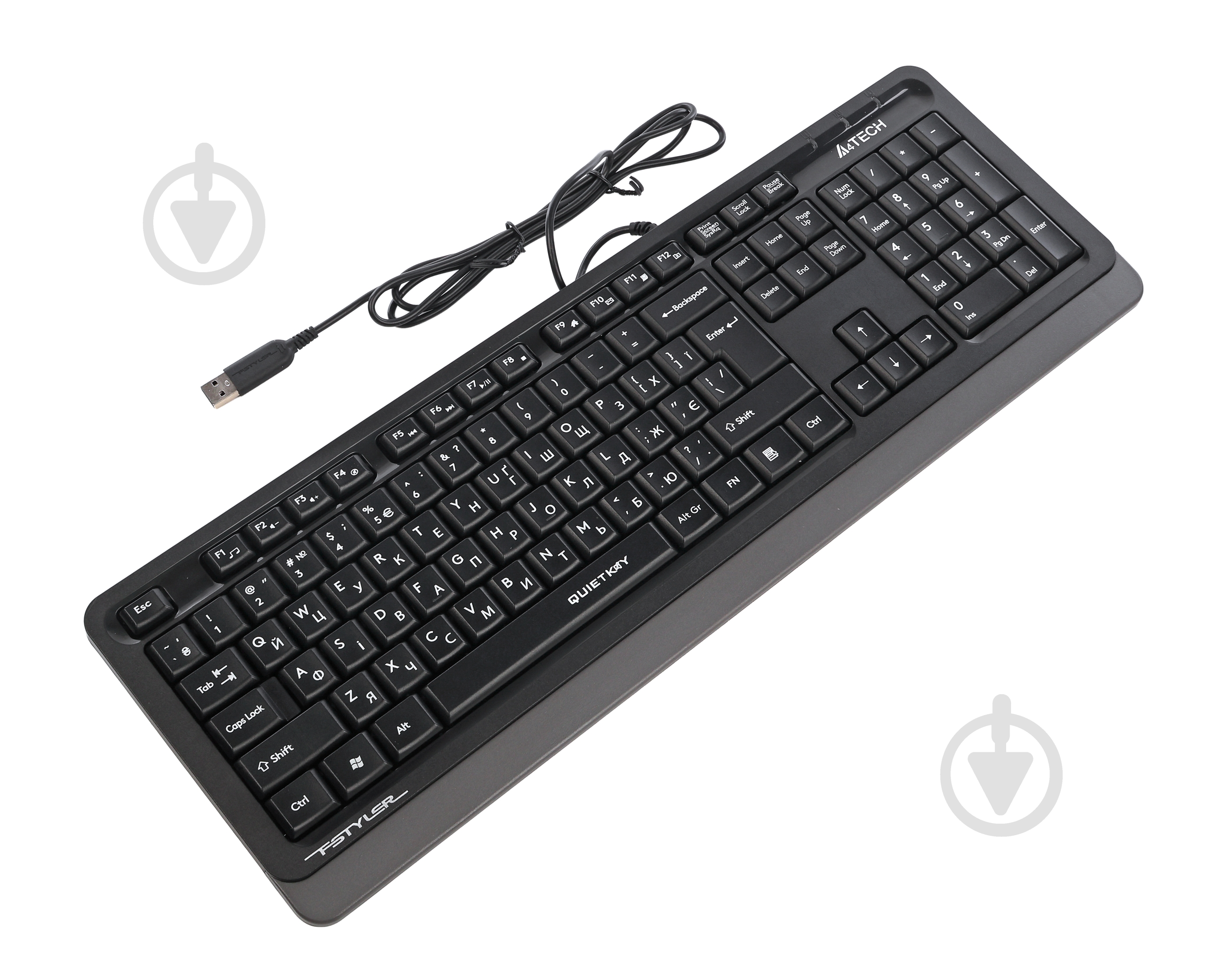 Клавиатура A4Tech (FK10Q (Grey)) USB, QuietKey - фото 4 Клавиатура A4Tech (FK10Q (Grey)) USB, QuietKey - фото 4