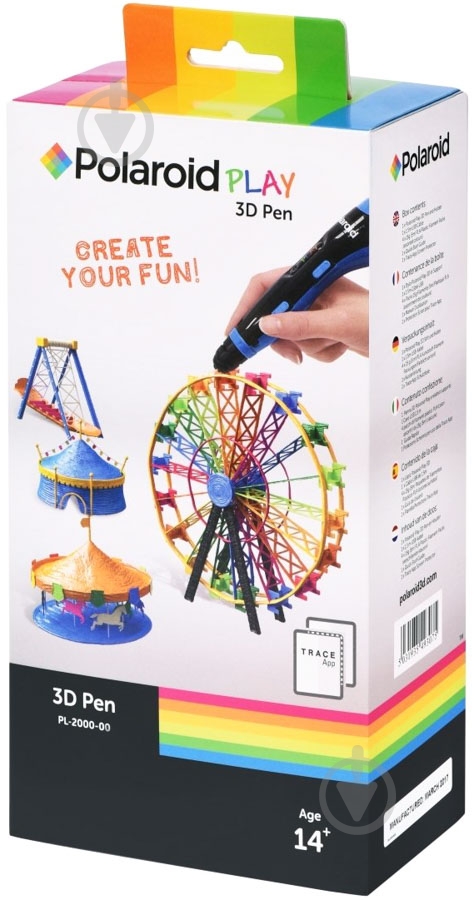 Набор стартовый Polaroid Play 3D-ручка с нитями PL-2000-00 - фото 1