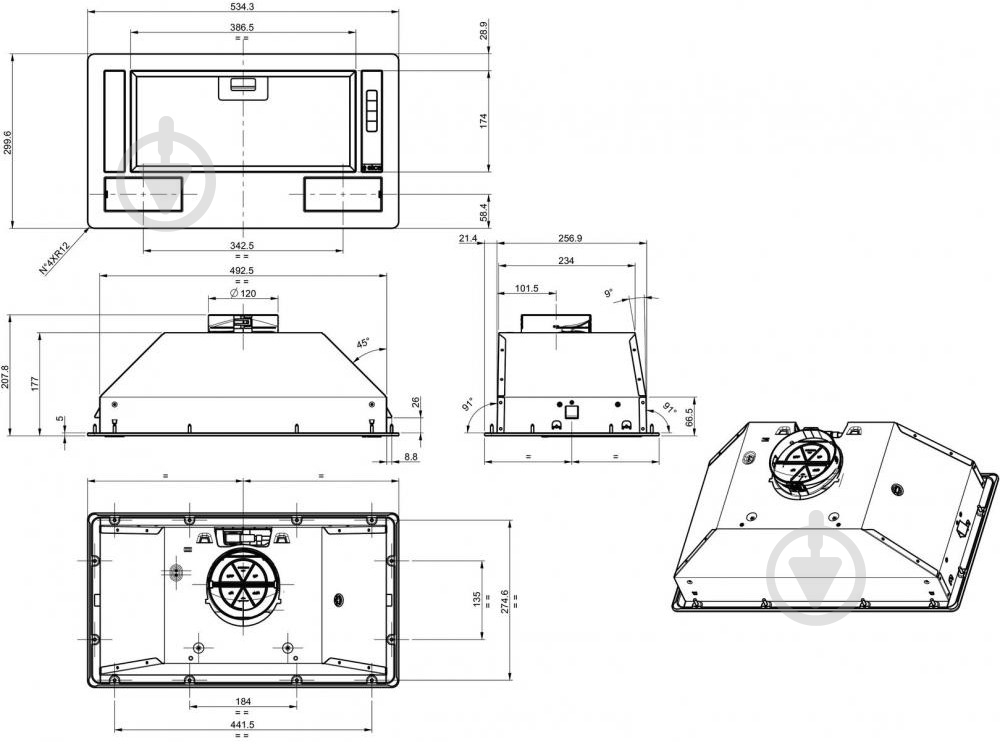 Витяжка Gorenje BHI611ES - фото 8 Витяжка Gorenje BHI611ES - фото 8