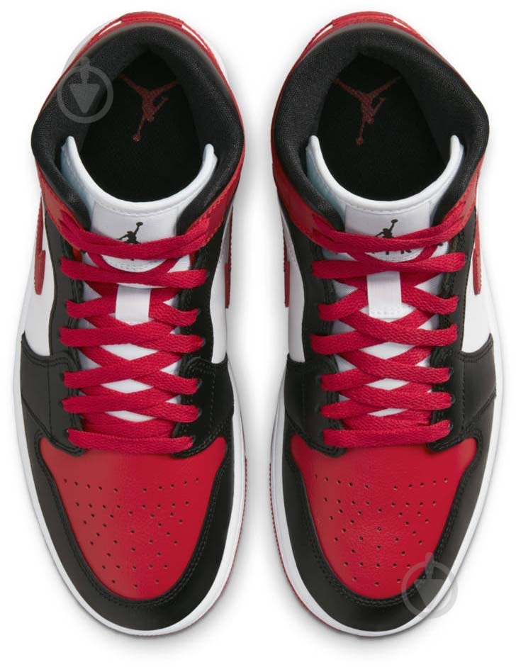 Кросівки жіночі Jordan AIR 1 MID BQ6472-079 р.40,5 біло-чорні - фото 6