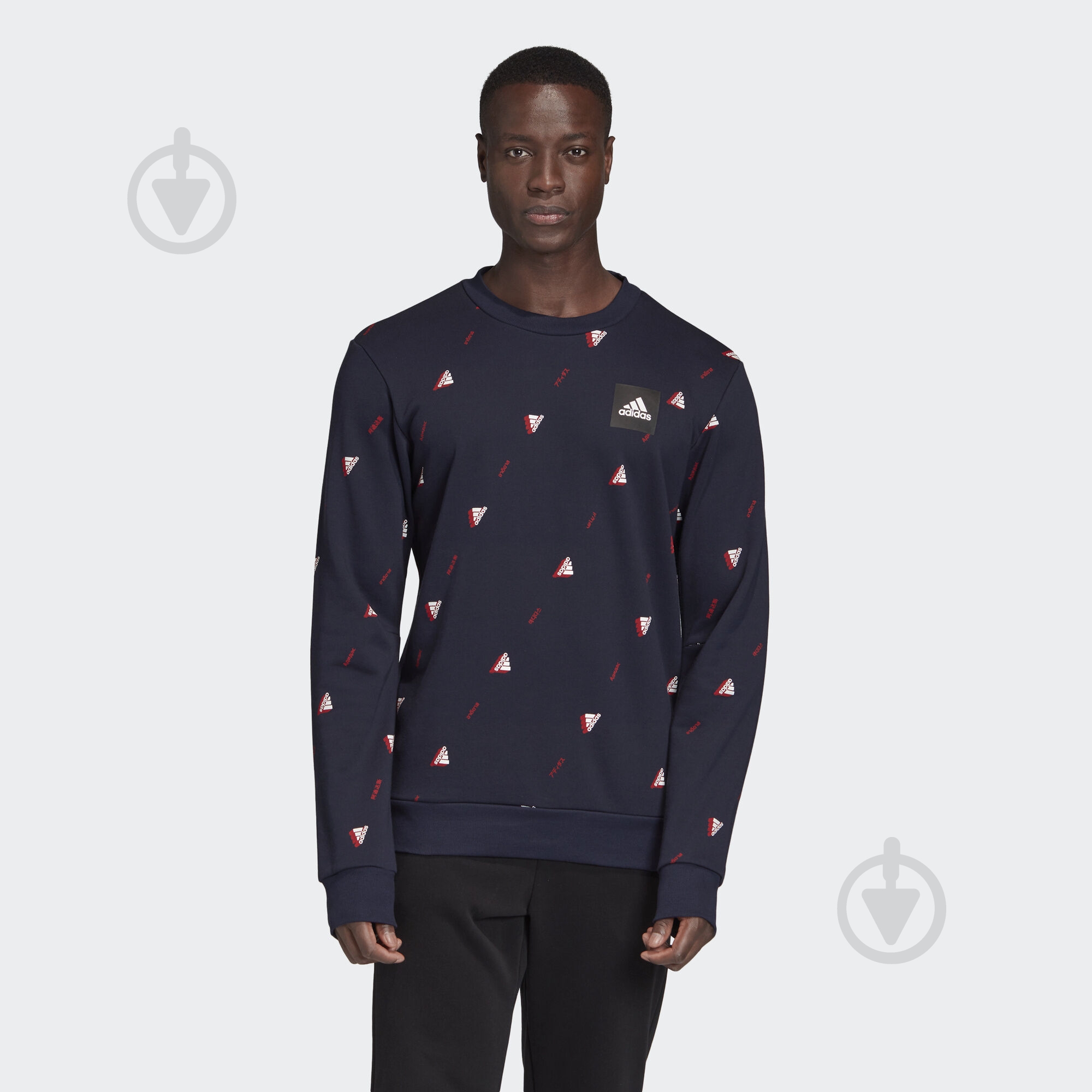 Свитшот Adidas MHE Crew GFX FI4037 р. 2XL темно-синий - фото 3 Свитшот Adidas MHE Crew GFX FI4037 р. 2XL темно-синий - фото 3