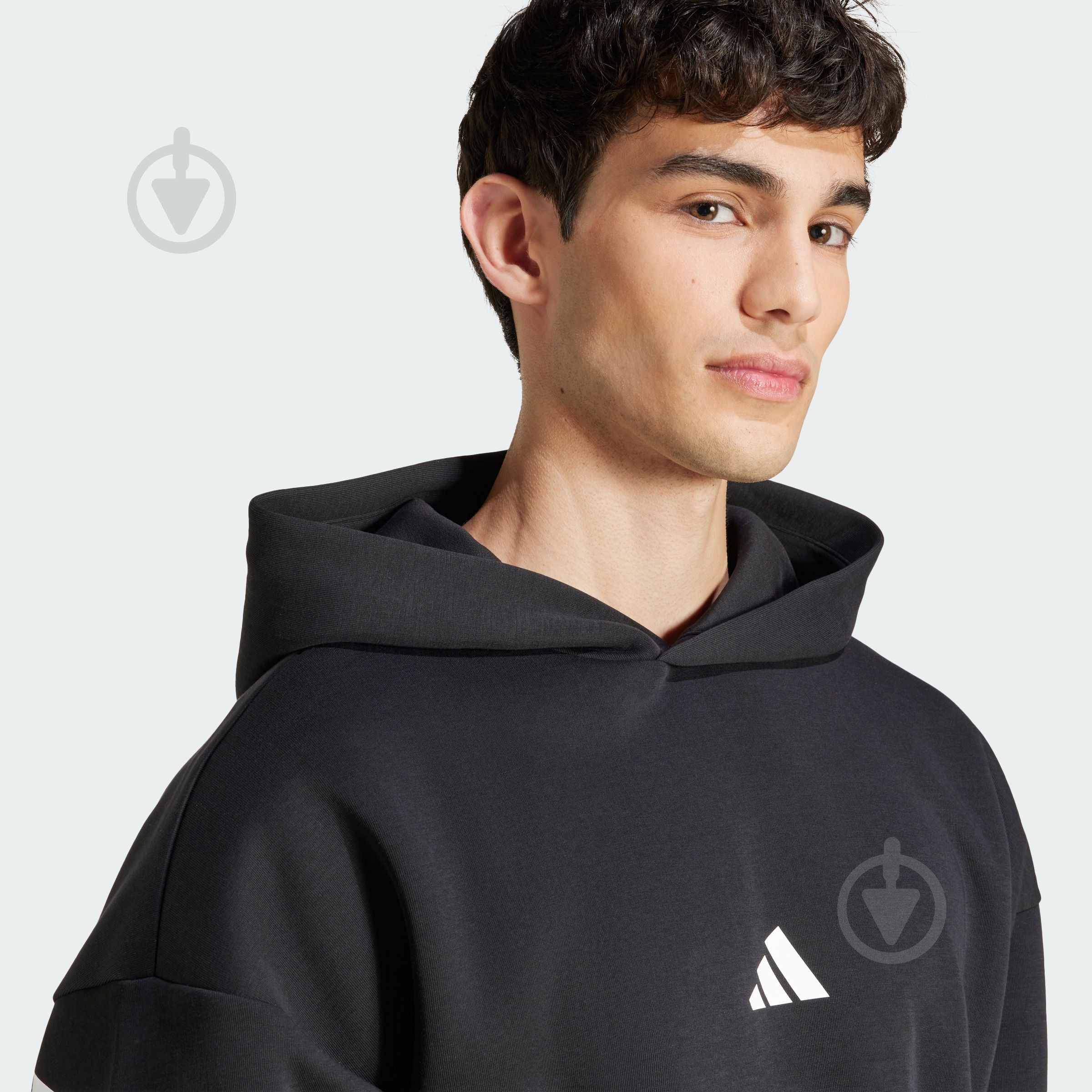 Джемпер Adidas M FI 3S HD JD4838 р.XL чорний - фото 3 Джемпер Adidas M FI 3S HD JD4838 р.XL чорний - фото 3