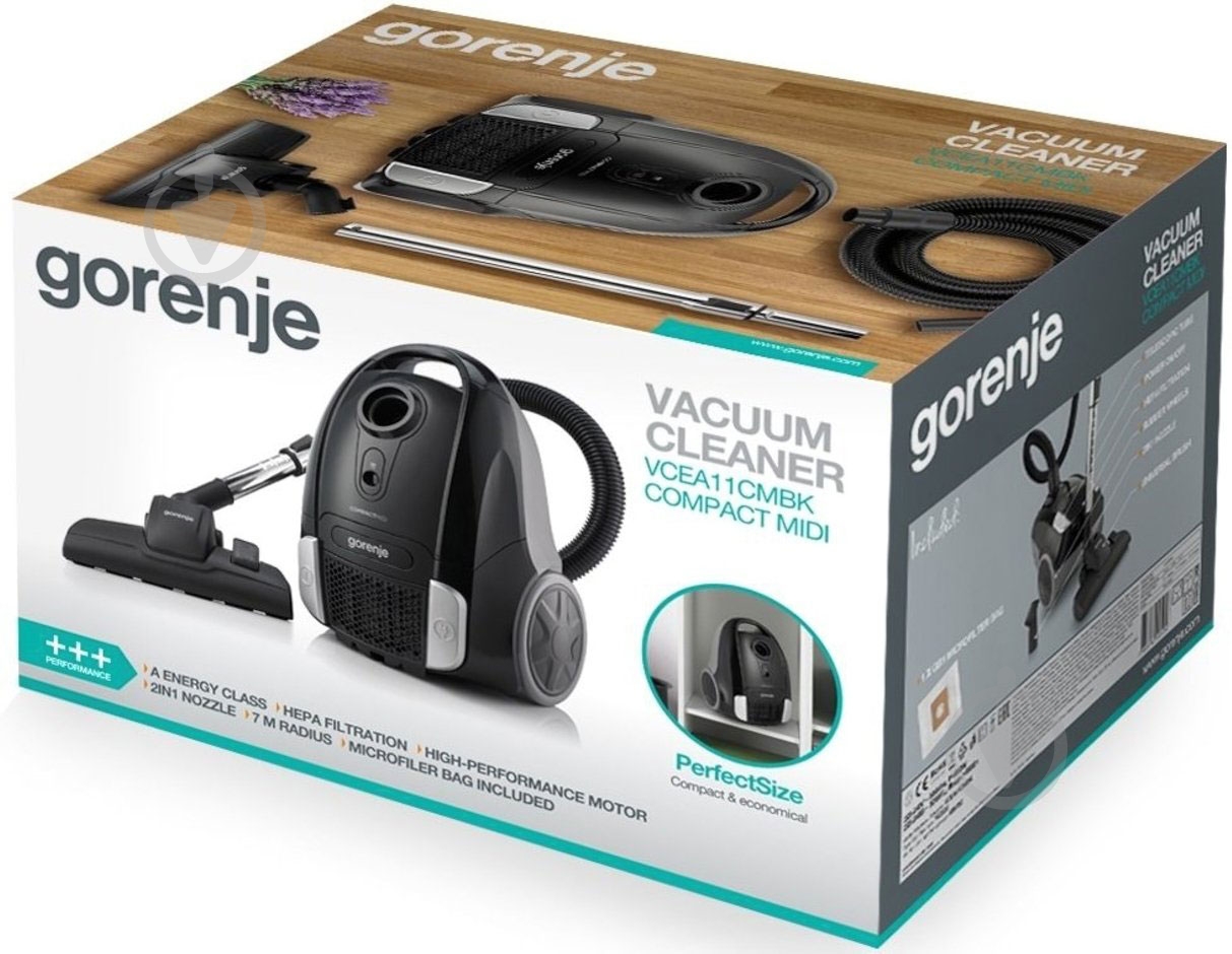 Пылесос Gorenje VCEA11CMBK black - фото 5