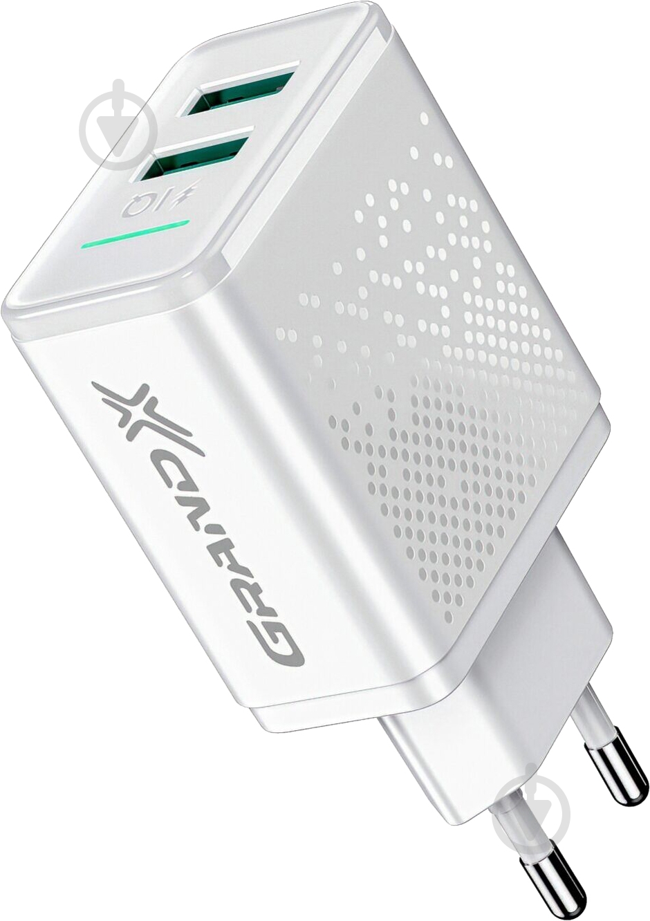Зарядний пристрій Grand-X CH-60W 2USB 5V 3,1A White - фото 3
