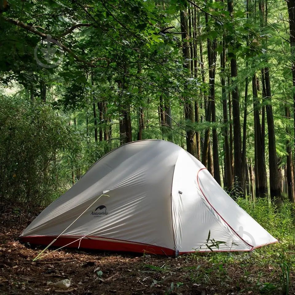 Палатка туристическая Naturehike сверхлегкая трехместная с футпринтом Cloud Up 3 Updated NH18T030-T, 20D, темно-зеленый 6927595765685 - фото 5 Палатка туристическая Naturehike сверхлегкая трехместная с футпринтом Cloud Up 3 Updated NH18T030-T, 20D, темно-зеленый 6927595765685 - фото 5