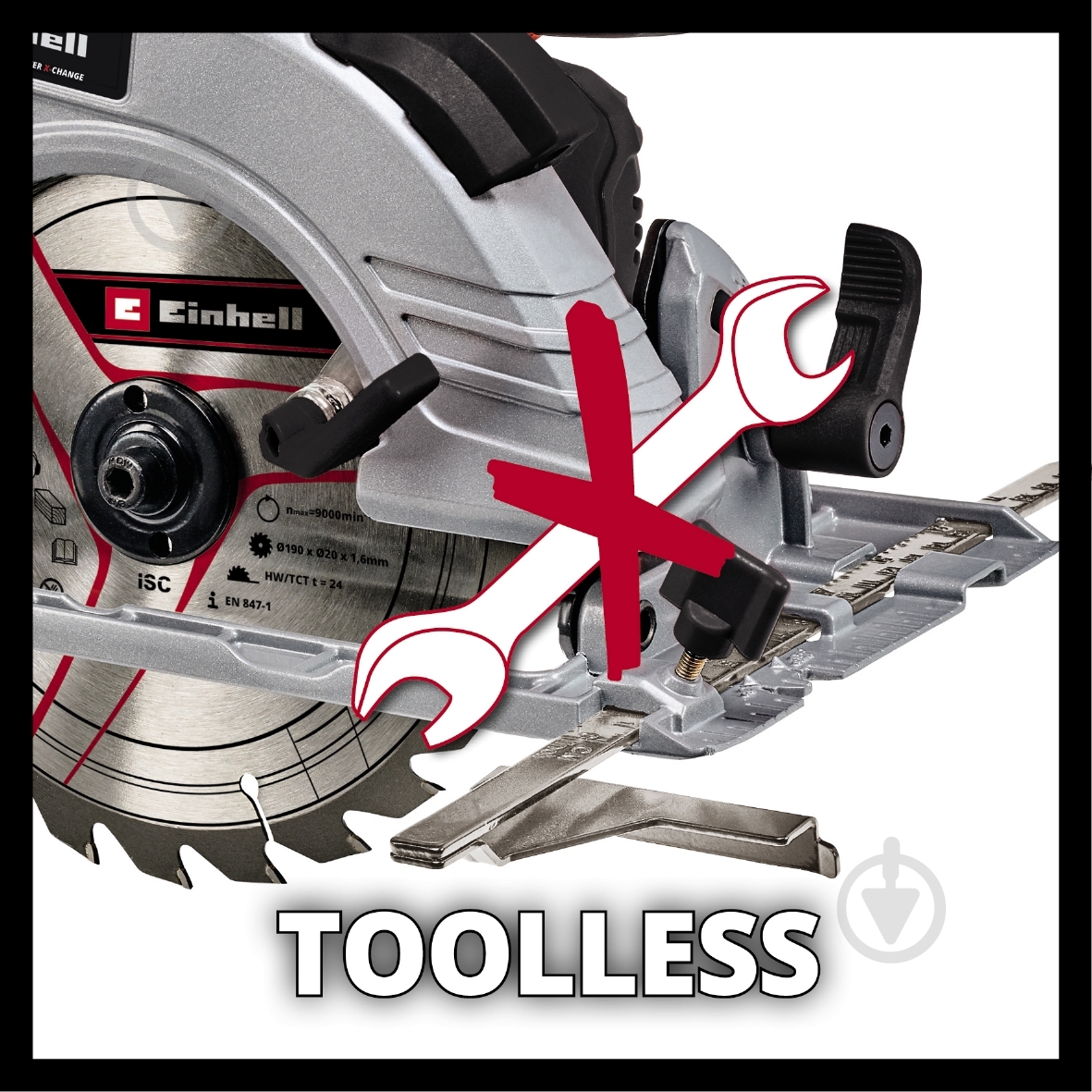 Пила дисковая Einhell Power X-Change TE-CS 18/190 Li BL 4331210 - фото 7 Пила дисковая Einhell Power X-Change TE-CS 18/190 Li BL 4331210 - фото 7