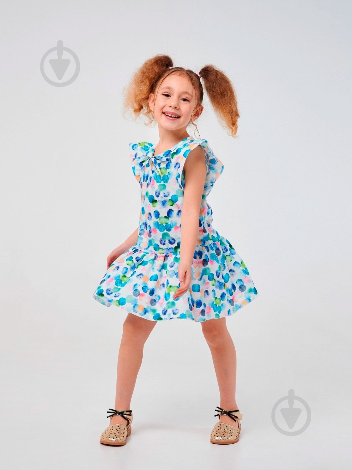 Платье Smil Шарики 120350 р.110 разноцветный - фото 2 Платье Smil Шарики 120350 р.110 разноцветный - фото 2