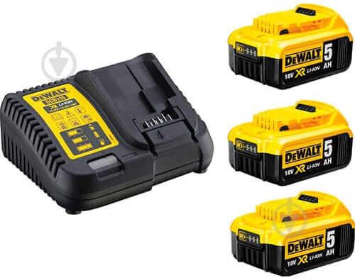 Зарядний пристрій DeWalt і 3 акумулятори DCB115P3 - фото 1 Зарядний пристрій DeWalt і 3 акумулятори DCB115P3 - фото 1