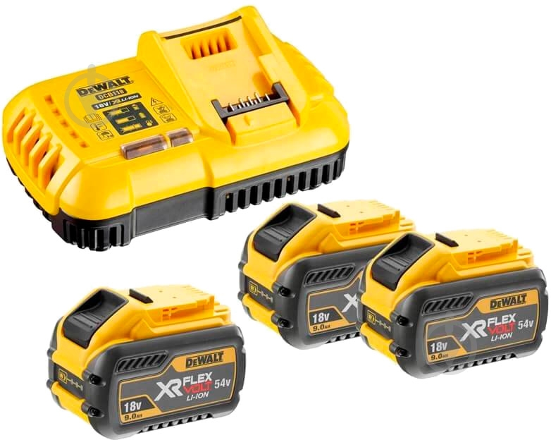 Зарядное устройство DeWalt и 3 аккумулятора DCB118X3 - фото 1 Зарядное устройство DeWalt и 3 аккумулятора DCB118X3 - фото 1