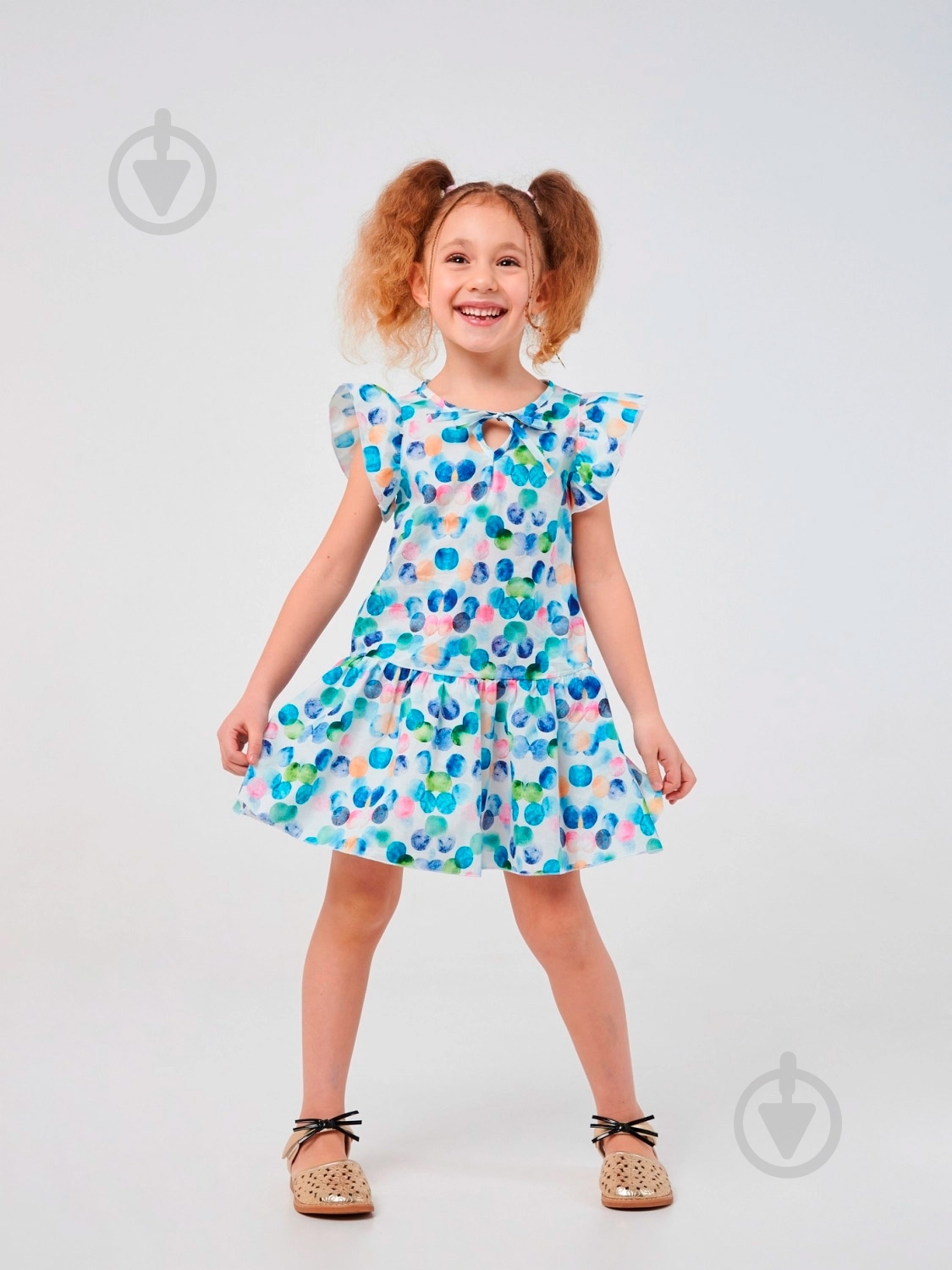Платье Smil Шарики 120350 р.92 разноцветный - фото 1 Платье Smil Шарики 120350 р.92 разноцветный - фото 1